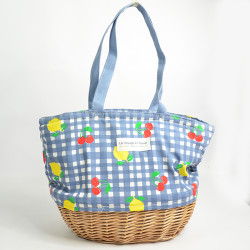 Le Voyage en Panier Vichy Fruit Isothermal Basket Jeans