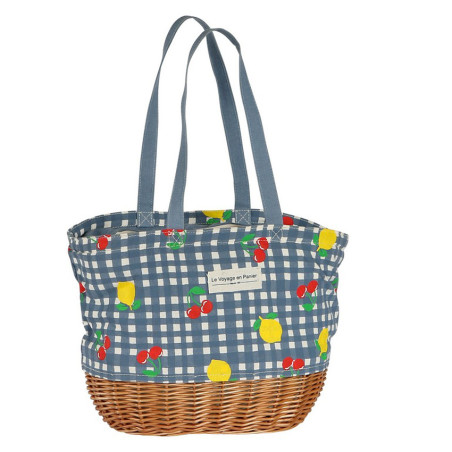Le Voyage en Panier Vichy Fruit Isothermal Basket Jeans