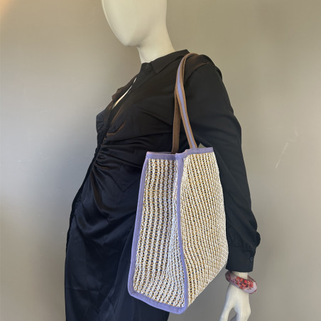 Biba Cayman Woven Raffia Tote Bag CAY1B Yellow