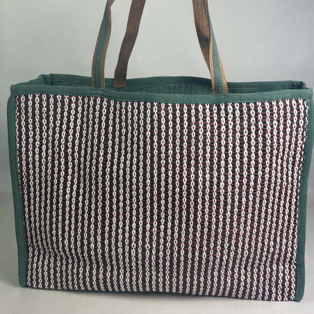 Biba Cayman Woven Raffia Tote Bag CAY1B Granate