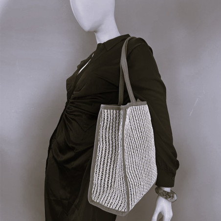 Biba Cayman Woven Raffia Tote Bag CAY1B Granate