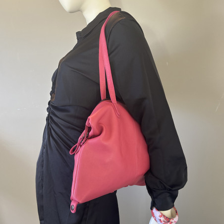 Biba Hooper Modular Leather Shopping Bag HOP1L Fuchsia