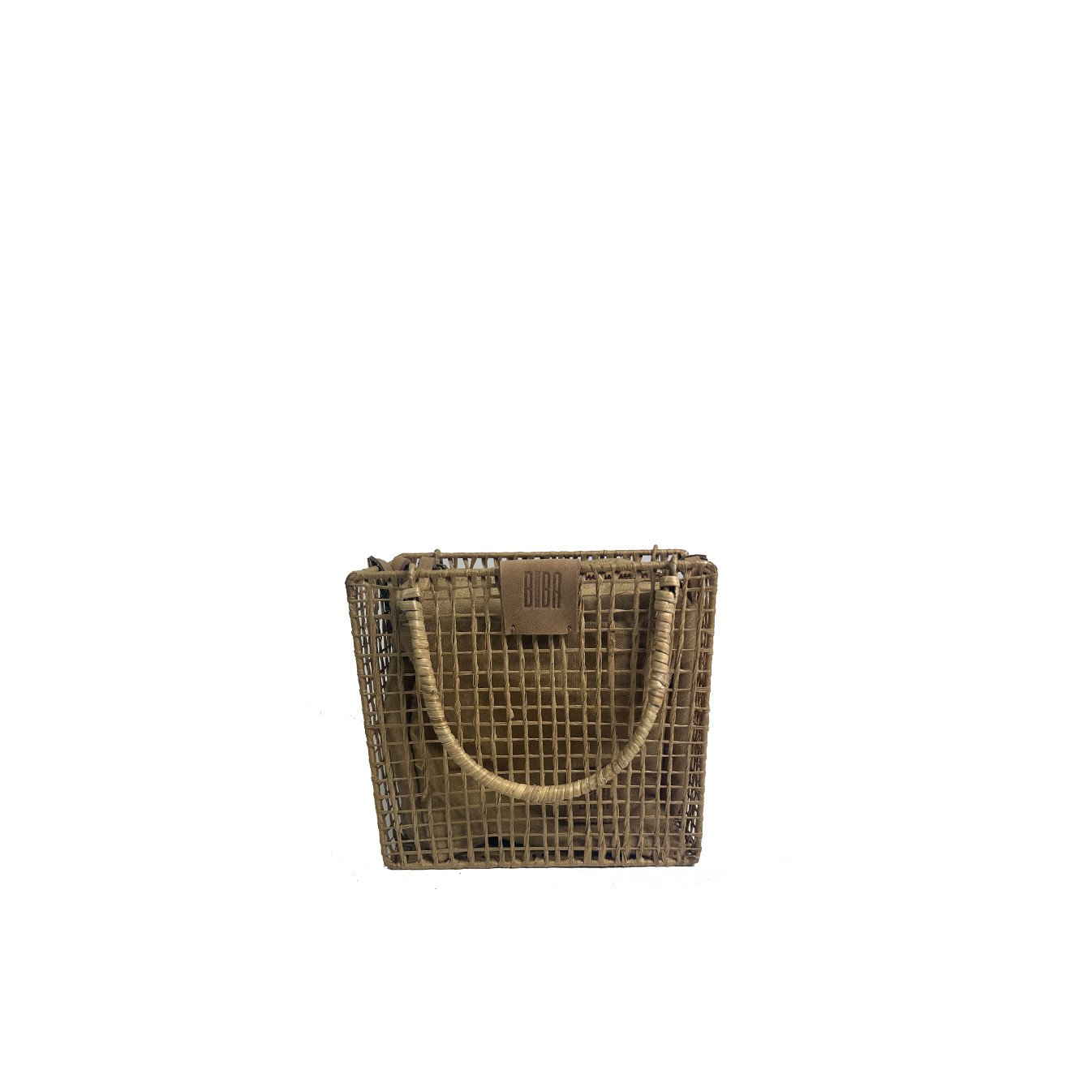 Biba Nigaloo Petit Sac Panier En Raphia Et Bambou NIN1B Natural