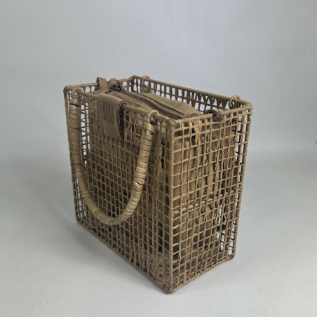 Biba Nigaloo Petit Sac Panier En Raphia Et Bambou NIN1B Natural côté