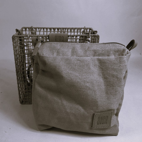 Biba Nigaloo Small Woven Bag in Raffia and Bamboo NIN1B Negro