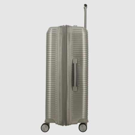 Jump Sondo Valise 67Cm Extensible Rigide 4 Roues Champagne profil