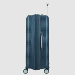 Jump Sondo Carry-on Suitcase 55cm Expandable Rigid 4 Wheels Blue