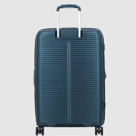 Jump Sondo Carry-on Suitcase 55cm Expandable Rigid 4 Wheels Blue