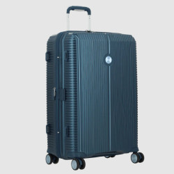 Jump Sondo Carry-on Suitcase 55cm Expandable Rigid 4 Wheels Blue
