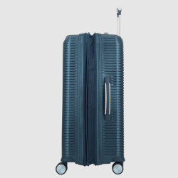 Jump Sondo Carry-on Suitcase 55cm Expandable Rigid 4 Wheels Blue