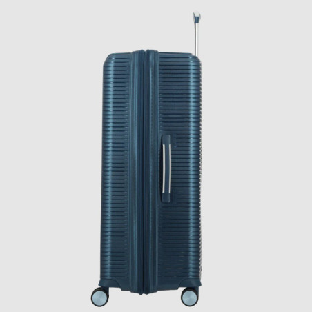 Jump Sondo 77cm Expandable Hard Shell 4-Wheel Blue Suitcase