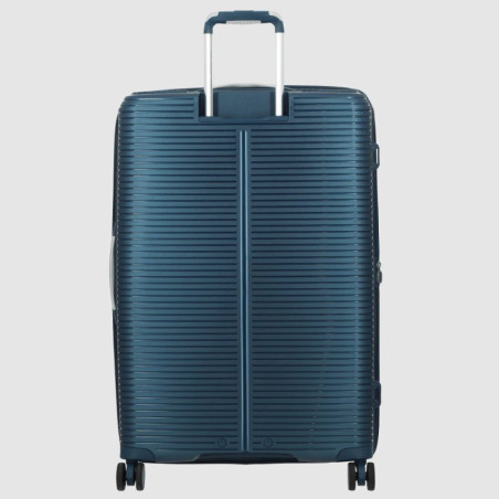 Jump Sondo 77cm Expandable Hard Shell 4-Wheel Blue Suitcase