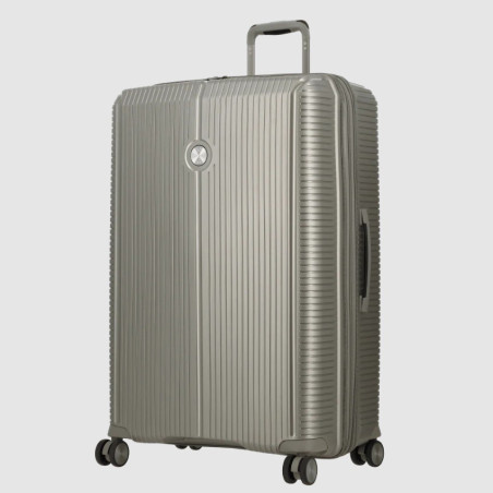 Jump Sondo Valise 77Cm Extensible Rigide 4 Roues Champagne côté