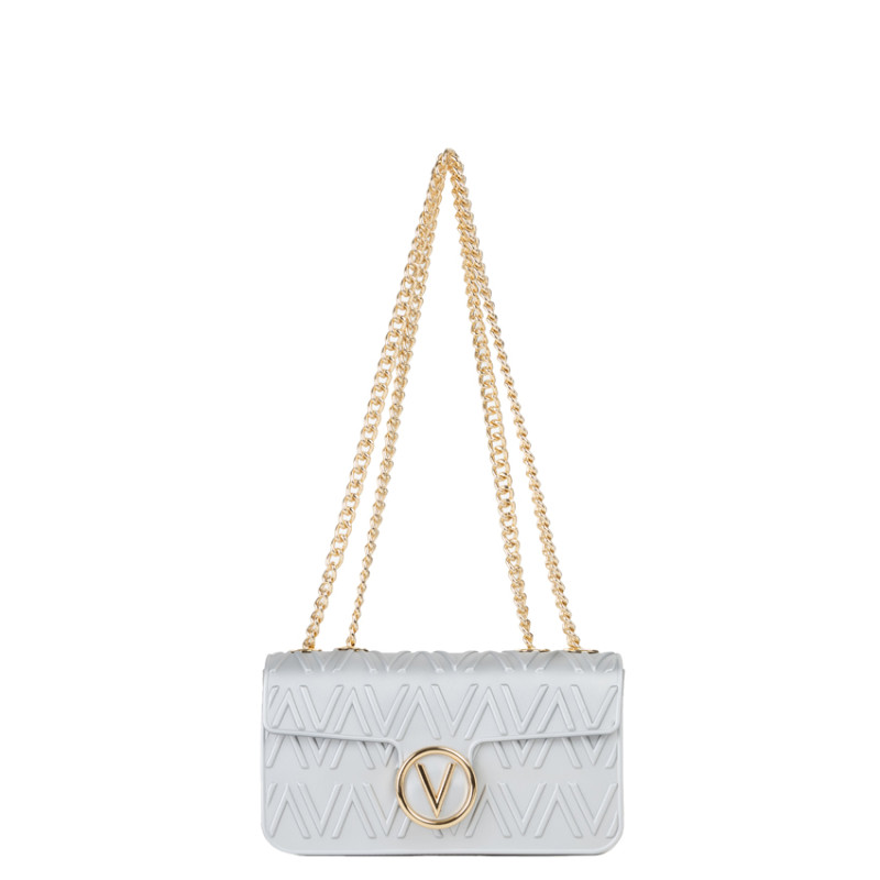 Valentino Bubble Evening Pouch Argento