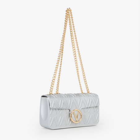 Valentino Bubble Evening Pouch Argento