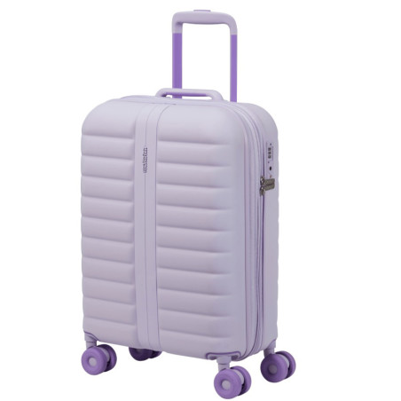 American Tourister Neovibe Valise Cabine Rigide 55Cm Extensible 4 Roues TSA Freshlilac côté