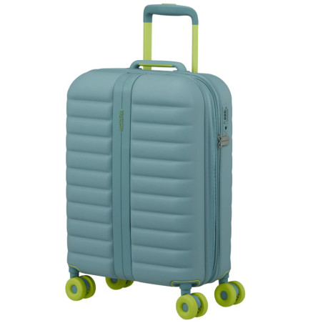 American Tourister Neovibe Valise Cabine Rigide 55Cm Extensible 4 Roues TSA Muted Mint côté