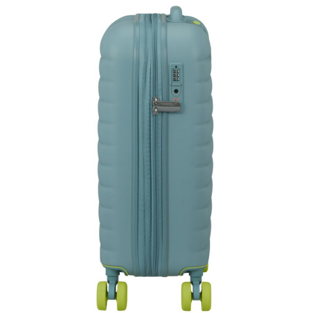 American Tourister Neovibe Valise Cabine Rigide 55Cm Extensible 4 Roues TSA Muted Mint profil