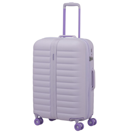 American Tourister Neovibe Valise Rigide 67Cm Extensible 4 Roues TSA Freshlilac poignée