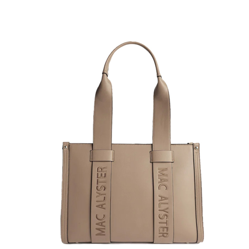 Mac Alyster Basic Clover Shopping Bag Sand