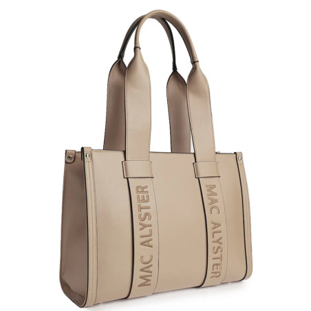Mac Alyster Basic Clover Shopping Bag Sand