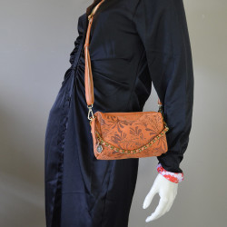 Mila Louise Mama XS GY Small Trotter Bag Fantasy Leather Tan
