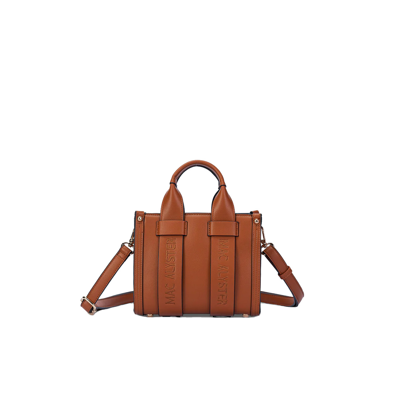 Mac Alyster Basic Clover Mini Crossbody Bag Cognac