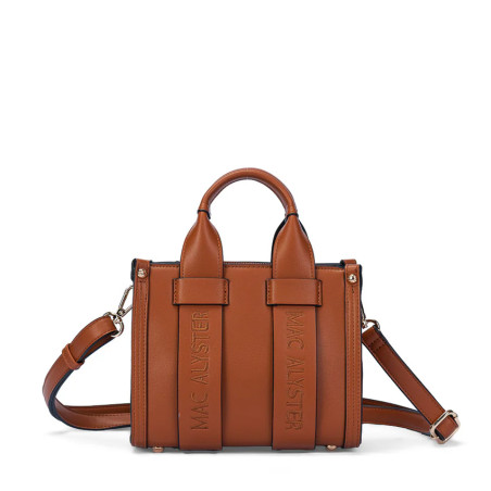 Mac Alyster Basic Clover Mini Crossbody Bag Cognac