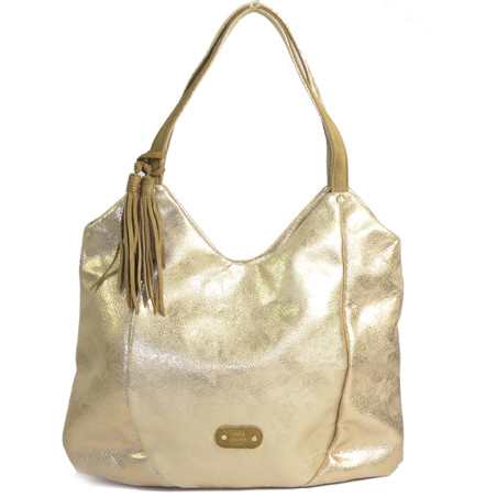 Mila Louise Naomi PG2 Sac Hobo Toile Garnie Cuir de Vachette Ambre