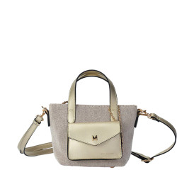 Mac Alyster Miss Bohème Small Crossbody Bag in Canvas Champagne
