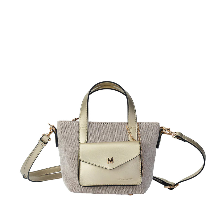 Mac Alyster Miss Bohème Small Crossbody Bag in Canvas Champagne