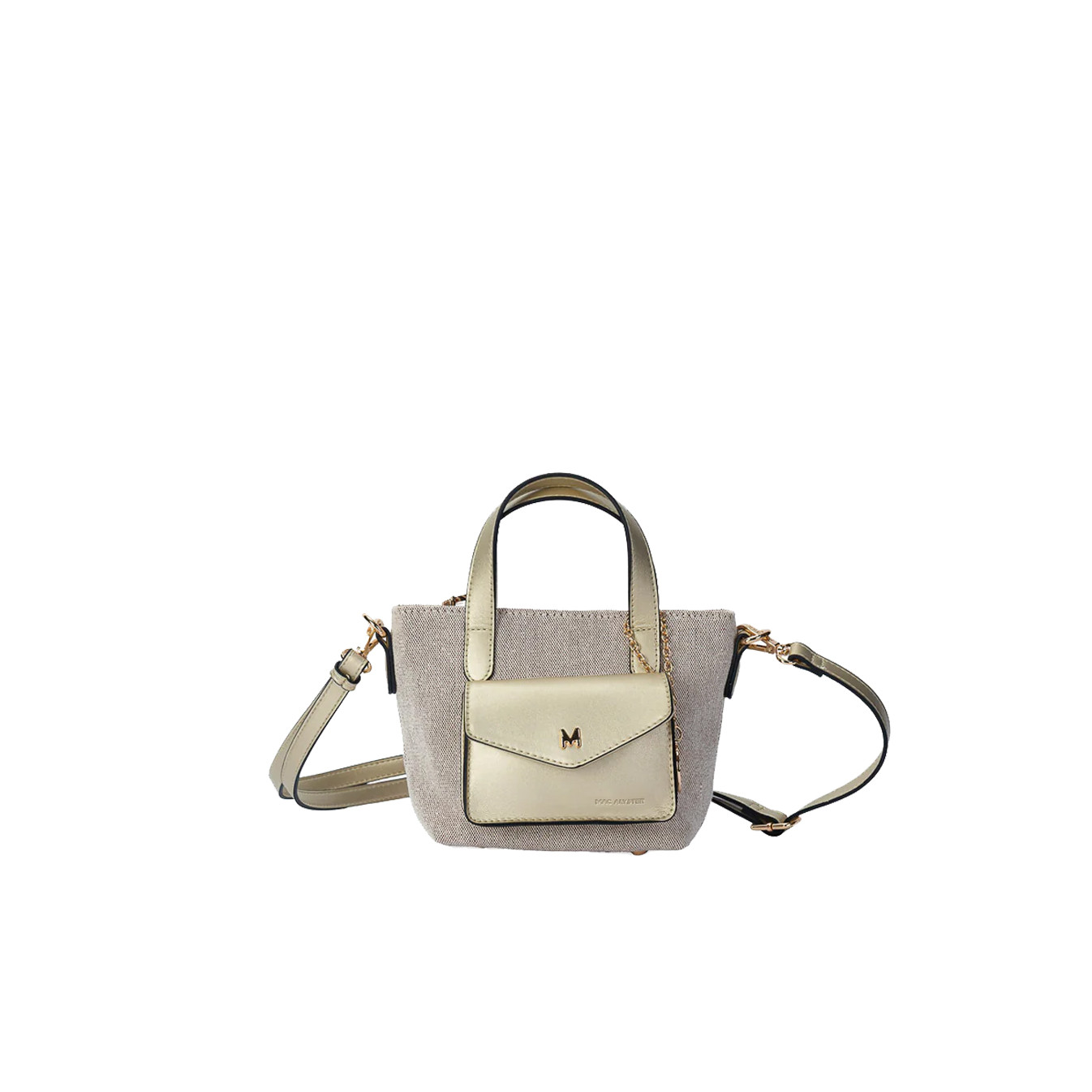 Mac Alyster Miss Bohème Small Crossbody Bag in Canvas Champagne