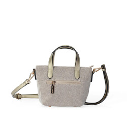 Mac Alyster Miss Bohème Small Crossbody Bag in Canvas Champagne