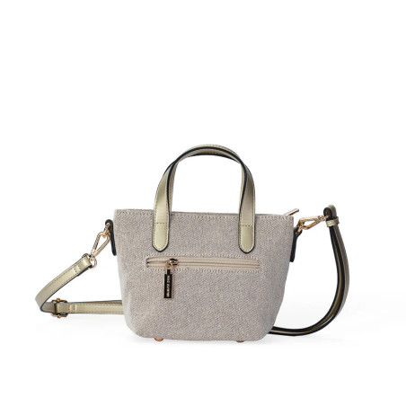 Mac Alyster Miss Bohème Small Crossbody Bag in Canvas Champagne