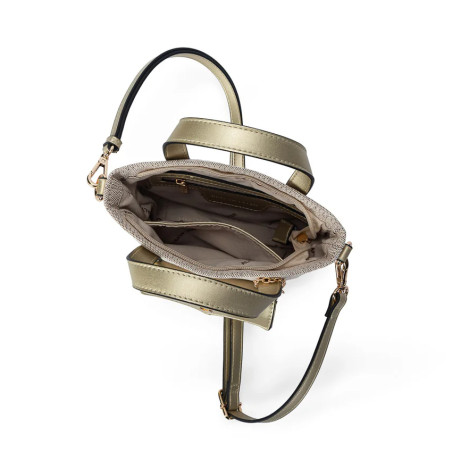 Mac Alyster Miss Bohème Small Crossbody Bag in Canvas Champagne