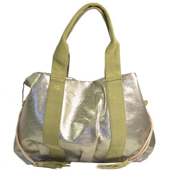 Mila Louise Prudy FAR5 Tote Bag Fantasy Fabric and Oyster Leather