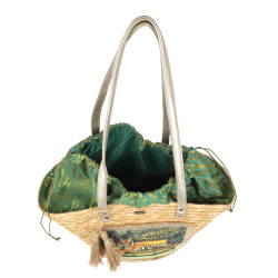 Whimsical Collection Sac Panier En Paille Tigre ouvert