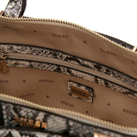 Guess Bianca Sac A Main Nat Python ouvert