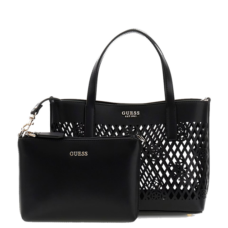 Guess Letty Mini Shopping Bag and Pouch 2-in-1 Black