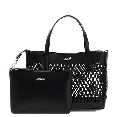Guess Letty Mini Shopping Bag and Pouch 2-in-1 Black