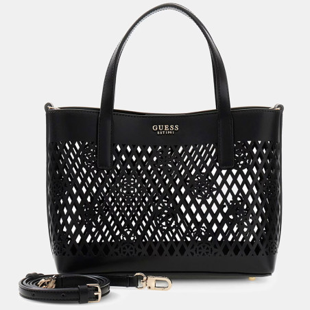 Guess Letty Mini Shopping Bag and Pouch 2-in-1 Black