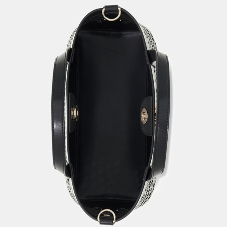 Guess Letty Mini Sac Shopping et Pochette 2 en 1 Black ouvert