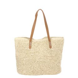 Les Tropéziennes NAV-TZ-01 Basket with Lemon Motifs Natural