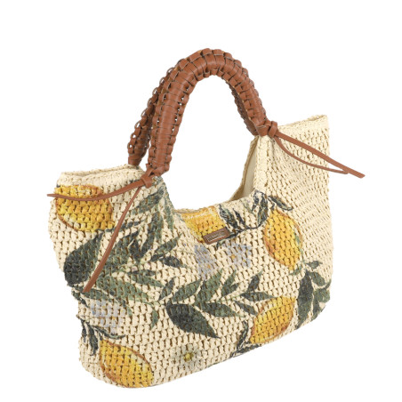 Les Tropéziennes GAL-TZ-02 Sac A Main Panier Natural