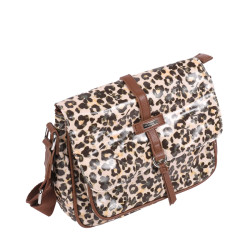 Les Tropéziennes Ruteboeuf Crossbody Bag with Leopard Beige Flap