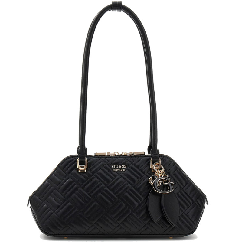 Guess Sally Sac Hobo Matelassé Et Charms Black