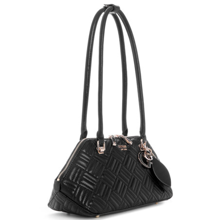 Guess Sally Sac Hobo Matelassé Et Charms Black cote