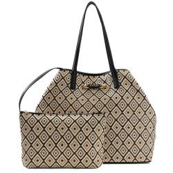 Guess Sophia Shopping Bag and Pouch 2-in-1 Black