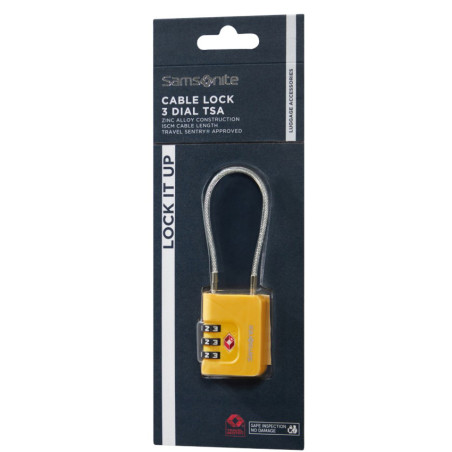Samsonite TA Révolution Cadenas A Code TSA Yellow emballage