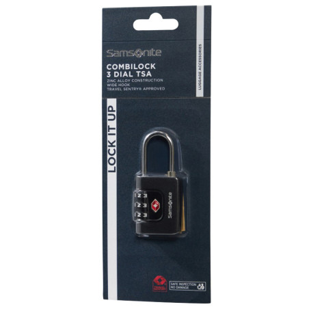Samsonite TA Revolution TSA Luggage Lock with Code - Black